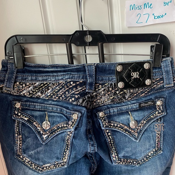 Miss me bling jeans size 27 boot cut - Picture 2 of 5